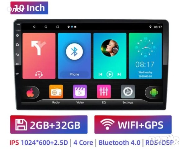 Нова 10,1" мултимедия с Android