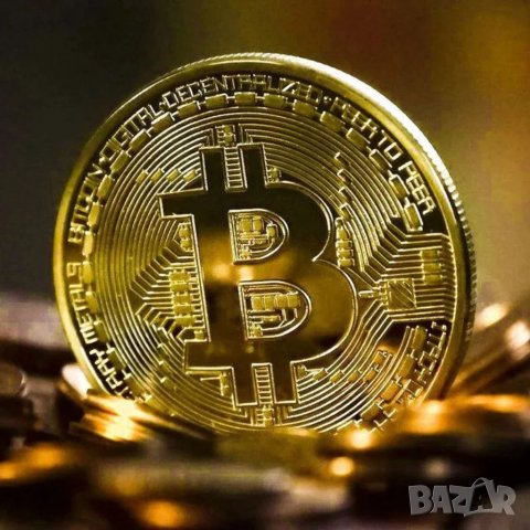 🪙💰💱Позлатена crypto Bitcoin монета в трофейна кутия (trophy case), снимка 10 - Колиета, медальони, синджири - 35428320