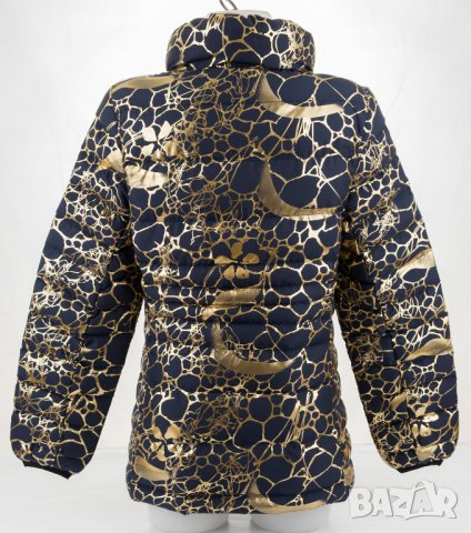 Тъмносиньо зимно дамско яке със златисто марка Giorgio di Mare - S, снимка 4 - Якета - 33473206