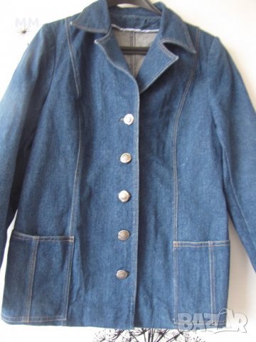 Дънково дамско сако, снимка 2 - Сака - 27010151