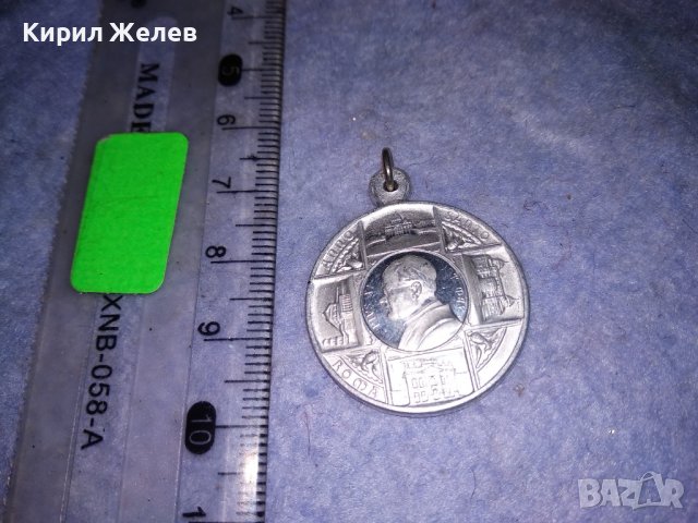 КАТОЛИЧЕСКИ РЕЛИГИОЗЕН МЕДАЛЬОН ИКОНКА ДВУСТРАННА РЯДКА ПОСРЕБРЕНА ИТАЛИЯ 31231, снимка 7 - Колиета, медальони, синджири - 39856813