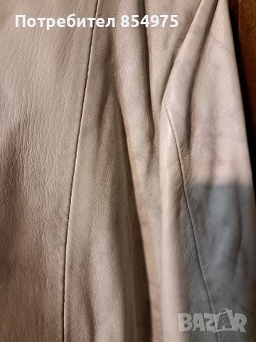 Дамско кожено манто, снимка 2 - Якета - 43331421