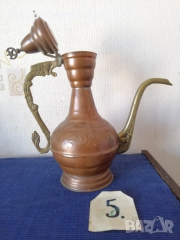 ИБРИК стари съдове за течности,ръчно изковани и орнаментирани., снимка 12 - Антикварни и старинни предмети - 37804914