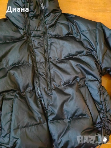 черно зимно яке , снимка 5 - Якета - 52922307