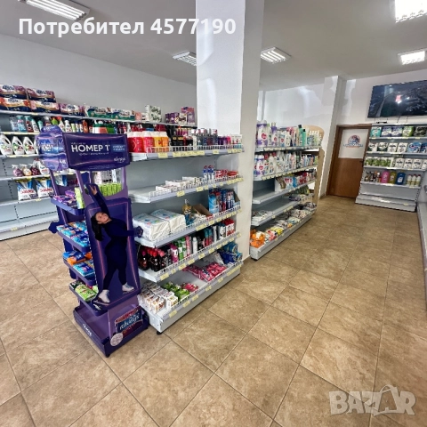 Продавам магазинно оборудване – стелажи, кошове, каса, снимка 1