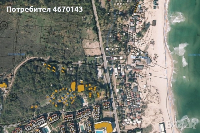 Урегулиран поземлен имот с морска панорама, на 200 метра от плаж Каваците