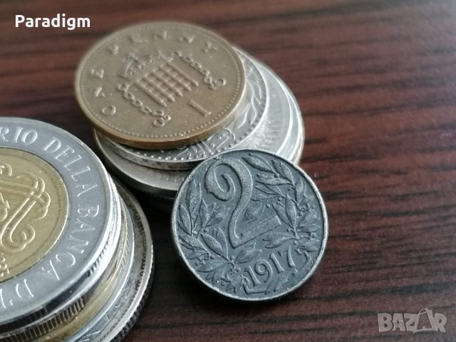 Монета - Австро-Унгария - 2 хелера | 1917г.