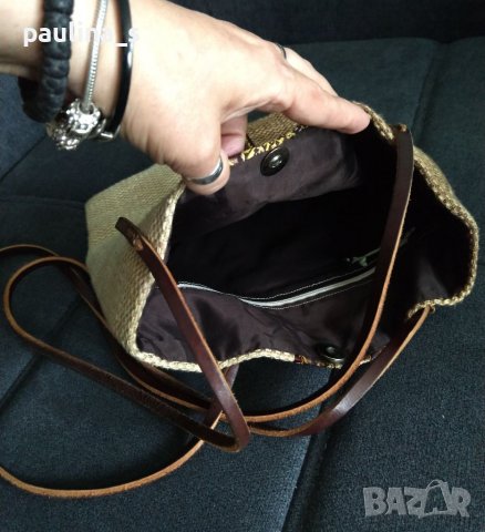 Комплект ръчно изработена чанта, подходящи бижута и подарък , снимка 4 - Чанти - 37069123