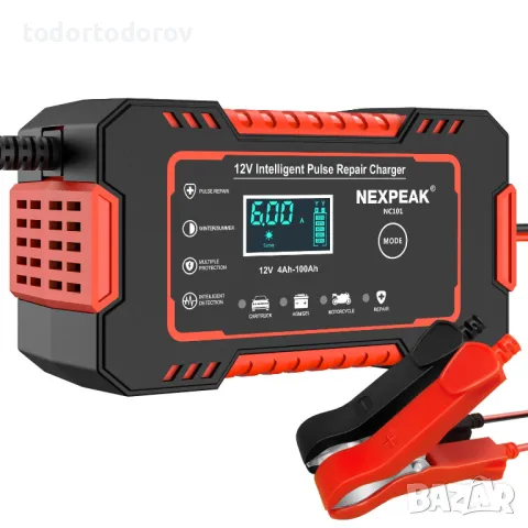 NEXPEAK NC101 интелигентно зарядно устройство подръжка акумулатор 12V, снимка 1
