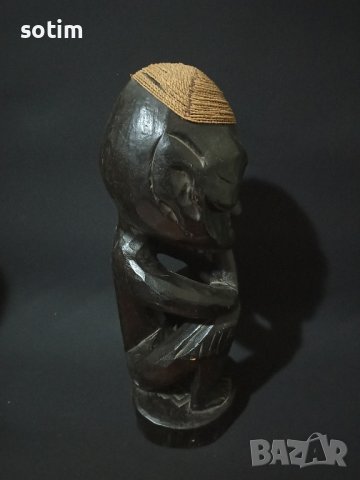 Дървена статуетка , снимка 3 - Статуетки - 43454665