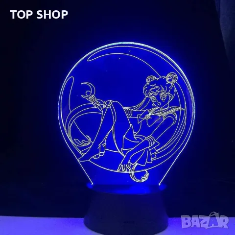 3D лампа с дистанционно Sailor Moon