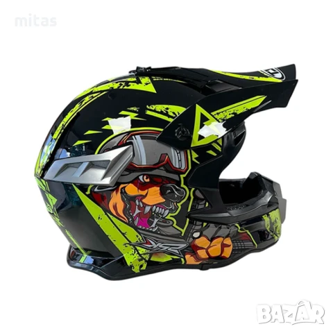 Кросова каска SPARK, Full Face, DOT, Размер: S; M; L; XL - Вело, Мото, снимка 3 - Аксесоари за велосипеди - 50477896