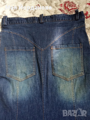 Дънкова пола,като нова, М-номер, цена 15 лв., снимка 3 - Поли - 52130948