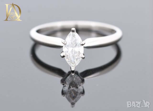 Нов Златен Пръстен с 0.47кт Естествен Диамант, снимка 2 - Пръстени - 43038971