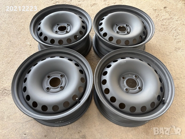 4 броя железни джанти за Renault Megane II 15, снимка 4 - Гуми и джанти - 52549049