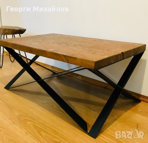 Холна маса ,трапезна маса,помощна маса Рустик стил индустриален стил, снимка 5 - Маси - 32338386