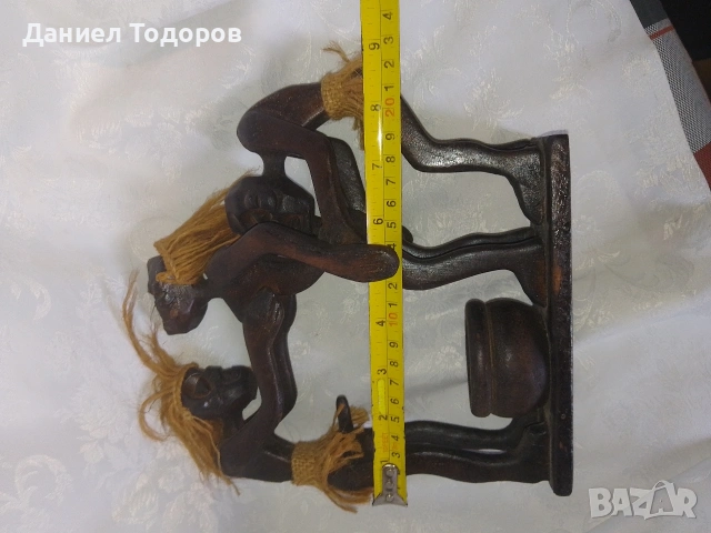 Африканска Дървена Фигура - Ръчна Изработка, снимка 10 - Декорация за дома - 46335950