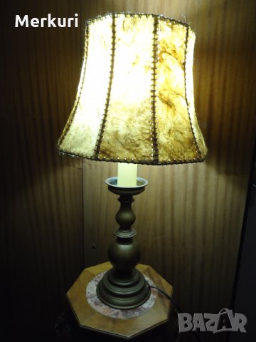 Стара английска бронзова лампа, снимка 12 - Антикварни и старинни предмети - 27879370