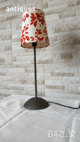 Стара метална нощна лампа - настолна лампа - Антика  , снимка 5 - Антикварни и старинни предмети - 32658353
