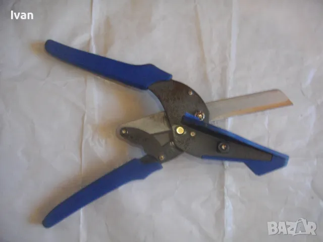 Немска НОЖИЦА за променливо рязане под ъгъл 0-45 градуса пластмасови тръби ПВЦ профил ОТЛИЧНА 250мм , снимка 10 - Други инструменти - 47459518