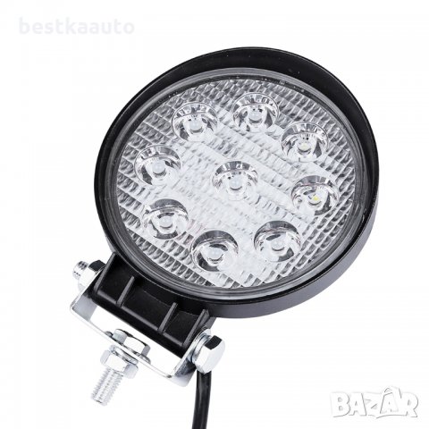 2 Бр. кръгли LED ЛЕД халогени 27W 6000K-6500K 10-30V DC, снимка 3 - Аксесоари и консумативи - 27047057