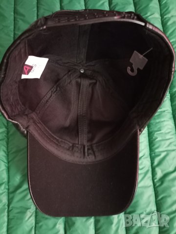 Нова черна кожена шапка с козирка и регулация , снимка 8 - Шапки - 36820522