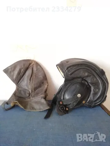 Стара военна кожена каска, шлемофон Белгия, 1970Г. неизползван. , снимка 6 - Антикварни и старинни предмети - 46010643
