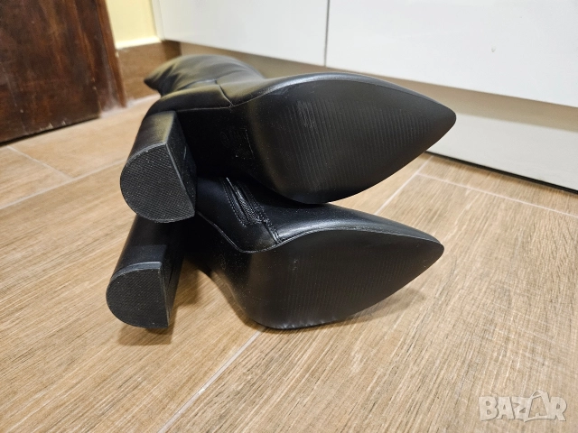 Елегантни черни кожени ботуши 36 номер. Чисто нови., снимка 9 - Дамски ботуши - 52920423