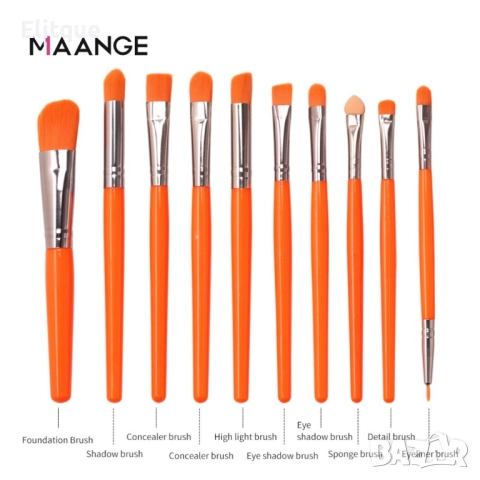 Комплект от 20 броя цветни четки за перфектен грим, снимка 7 - Други - 52830900