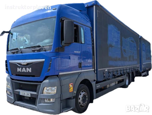 Ново !!! Шофьорски курсове на Камион MAN TGX  EURO 6 - Автоматик