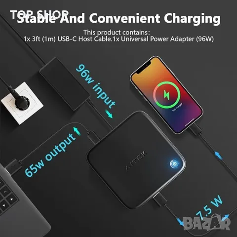 Нова Докинг станция два монитора 9 в 1 използваеми портове за Windows MST Dock с 8K HDMI 2.1 Хъб, снимка 2 - Друга електроника - 49451209