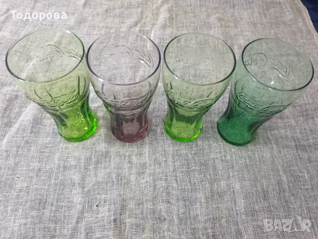 Рекламни колекционерски чаши - Coca Cola - 4 броя, снимка 3 - Чаши - 49026695