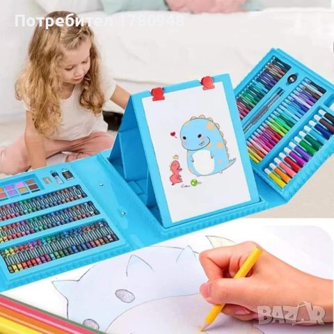 Страхотен детски комплект за рисуване в куфар , снимка 2 - Образователни игри - 44117850