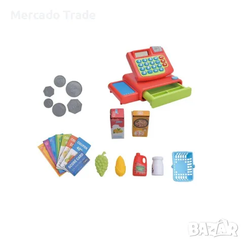 Детски касов апарат Mercado Trade, Със скенер, калкулатор и аксесоари, снимка 2 - Електрически играчки - 48145880
