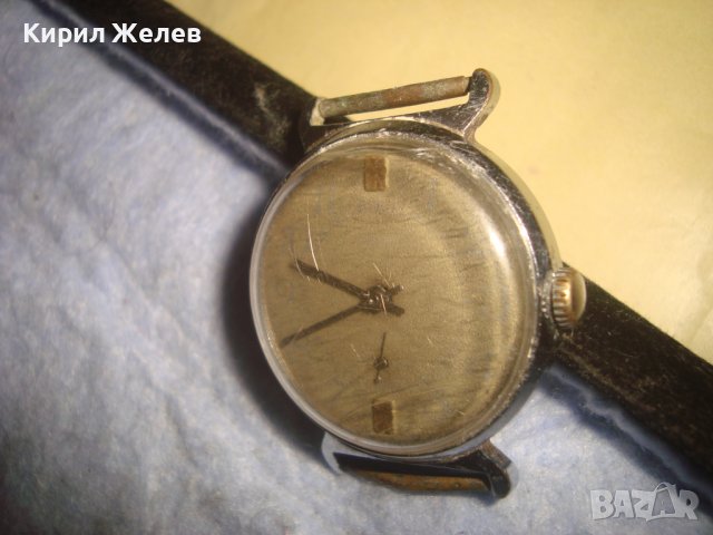 Стар РЯДЪК КОЛЕКЦИОНЕРСКИ МОДЕЛ РУСКИ МЕХАНИЧЕН ЧАСОВНИК с ПОЗЛАТА по ЦИФЕРБЛАТА 30129, снимка 7 - Антикварни и старинни предмети - 37918378