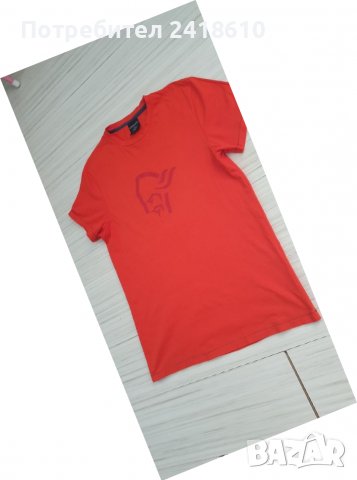 NORRONA Cotton Logo Mens Size S ОРИГИНАЛ! Мъжка Тениска!, снимка 6 - Тениски - 37214414