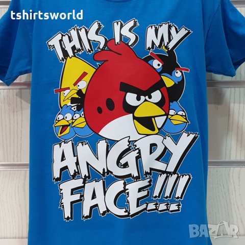 Нова детска тениска с трансферен печат Angry Birds, снимка 5 - Детски тениски и потници - 32607650