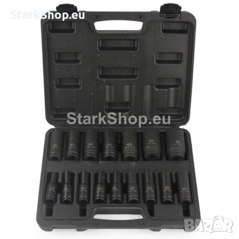 Вложки ударни, удължени, 1/2, 8-32мм, 14 части Mar-Pol