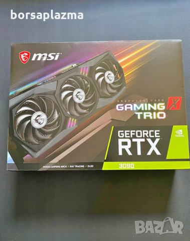 Чисто нова видеокарта MSI GeForce RTX 3090 Gaming X Trio 24G, снимка 1 - Видеокарти - 34883509