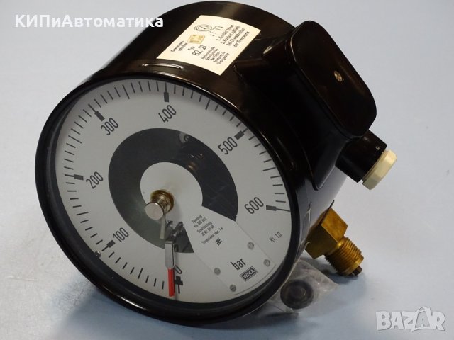 Ел. контактен Манометър WIKA 82.21 600 Bar Ø160 mm G1/2”
