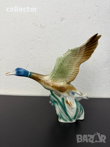 Румънска порцеланова фигура на диви патици. №7514, снимка 4 - Колекции - 52121024