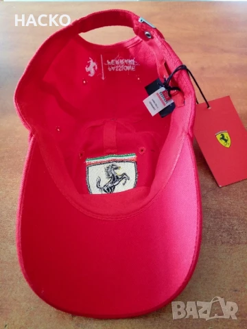 Бейзболна Шапка на отбора на ФОРМУЛА 1 SCUDERIA FERRARI SANTANDER RASING 100% Оригинална от АНГЛИЯ, снимка 12 - Шапки - 50785754