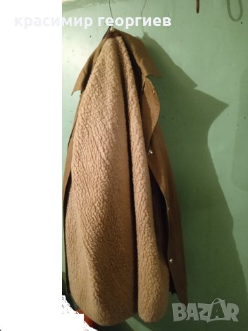 Бежава канадка с каракул отвътре, снимка 2 - Якета - 43518897