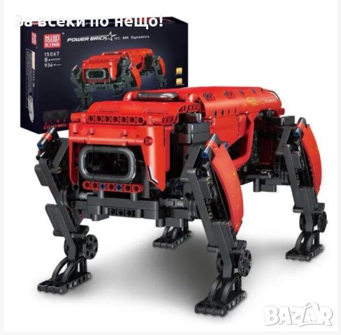 Електрическо куче робот за сглобяване - 936 части с дистаниционно управление, снимка 1 - Образователни игри - 43411310