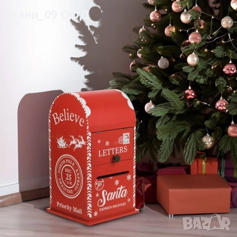 Коледна пощенска кутия, снимка 2 - Декорация за дома - 52733422