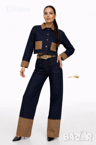 дамски комплекти Gucci Деним , снимка 2 - Комплекти - 53588487