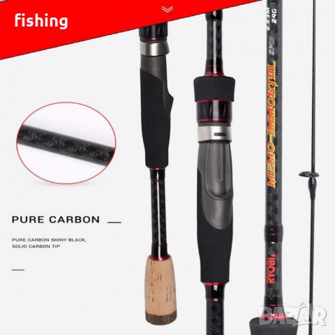 Въдица спининг Ryobi Memo Immortal 2,04/2,23    Акция - 2-9 гр, снимка 2 - Въдици - 26478769