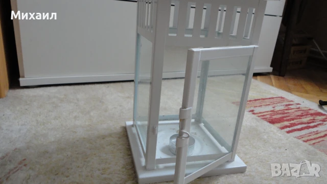 Метален фенер с врата, снимка 2 - Градински мебели, декорация  - 50828979