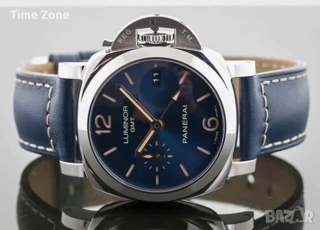 Panerai Luminor 1950 3 Days GMT 44mm Steel Blue Dial Automatic Различни Варианти, снимка 6 - Мъжки - 48009220