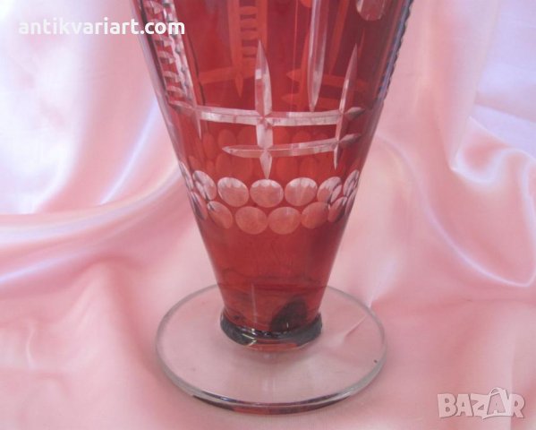 Стара Много голяма Кристална Гарафа, снимка 7 - Антикварни и старинни предмети - 26246489